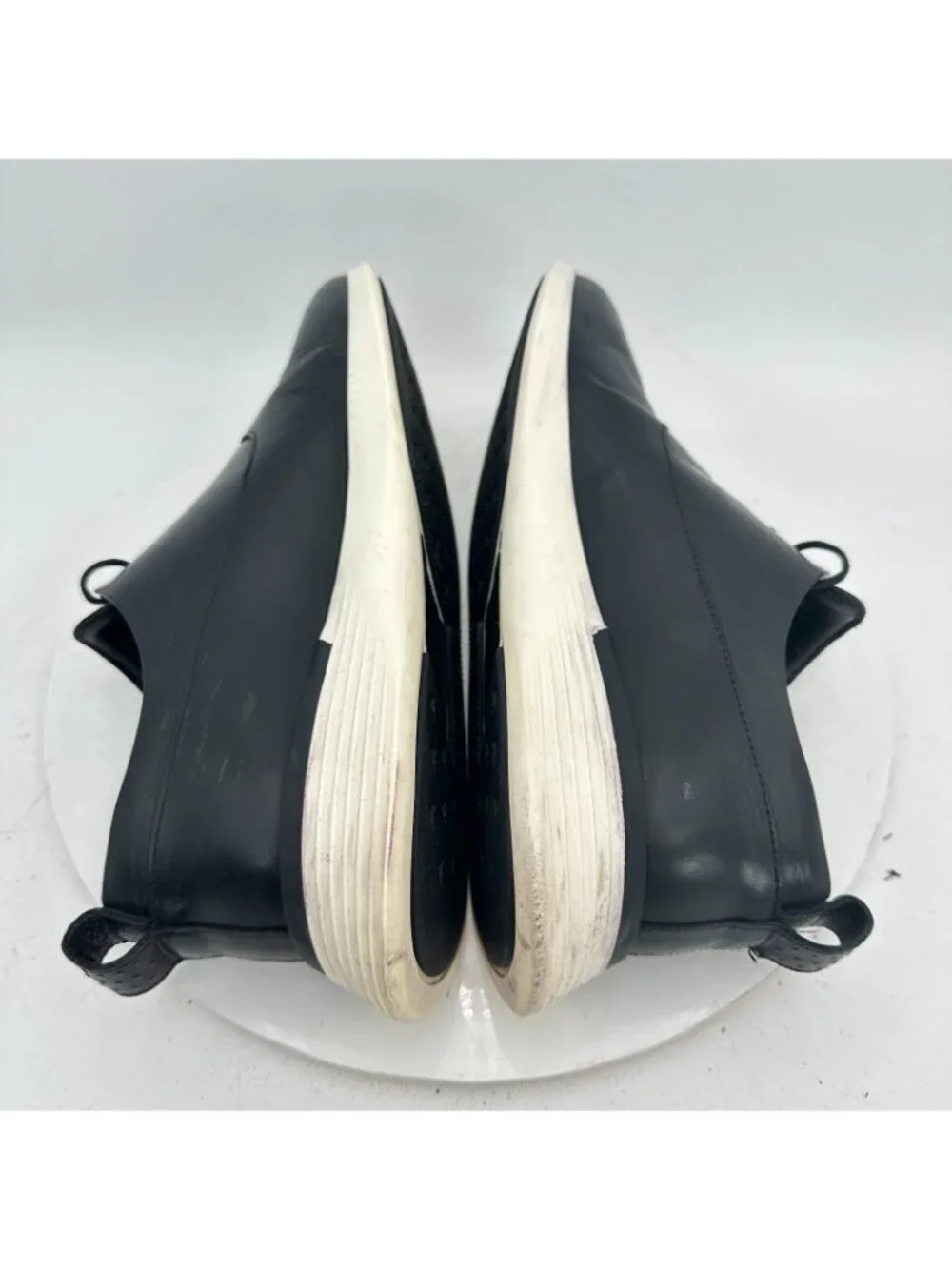 Wolf & Shepherd WSXSN Men Size 9M Black Leather White Sole Lace Up Shoes